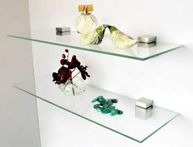 Glass Shelves and Living Room Décor